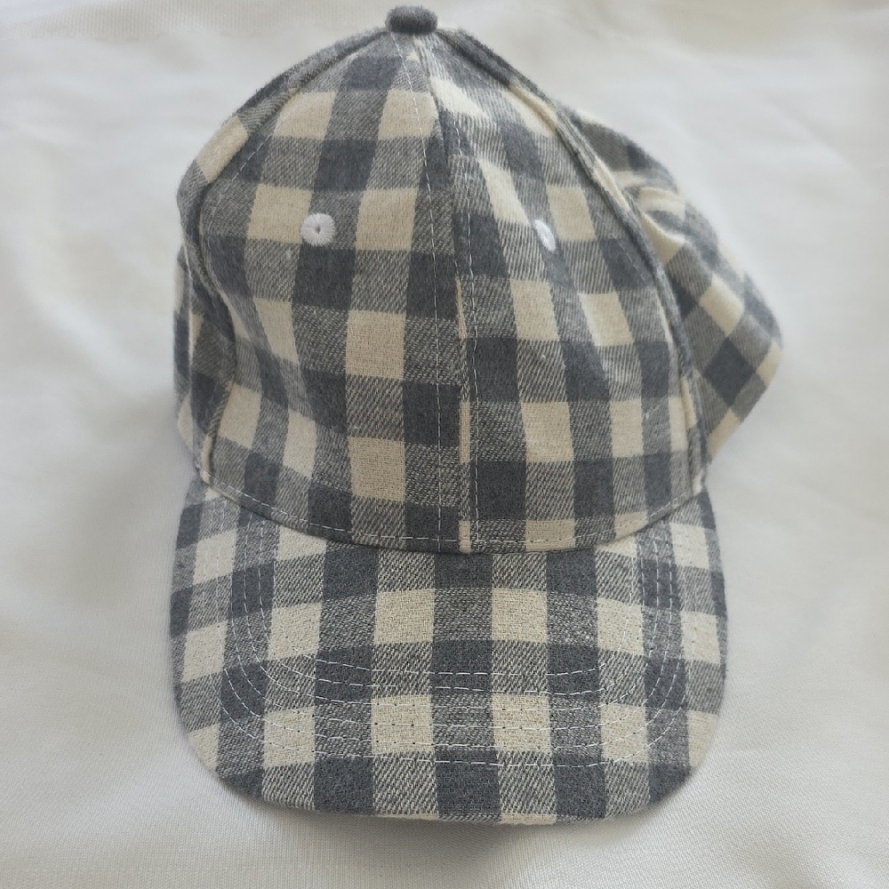 Cocus Pocus Checkered Cap Unworn Grey And Cream Adjustable